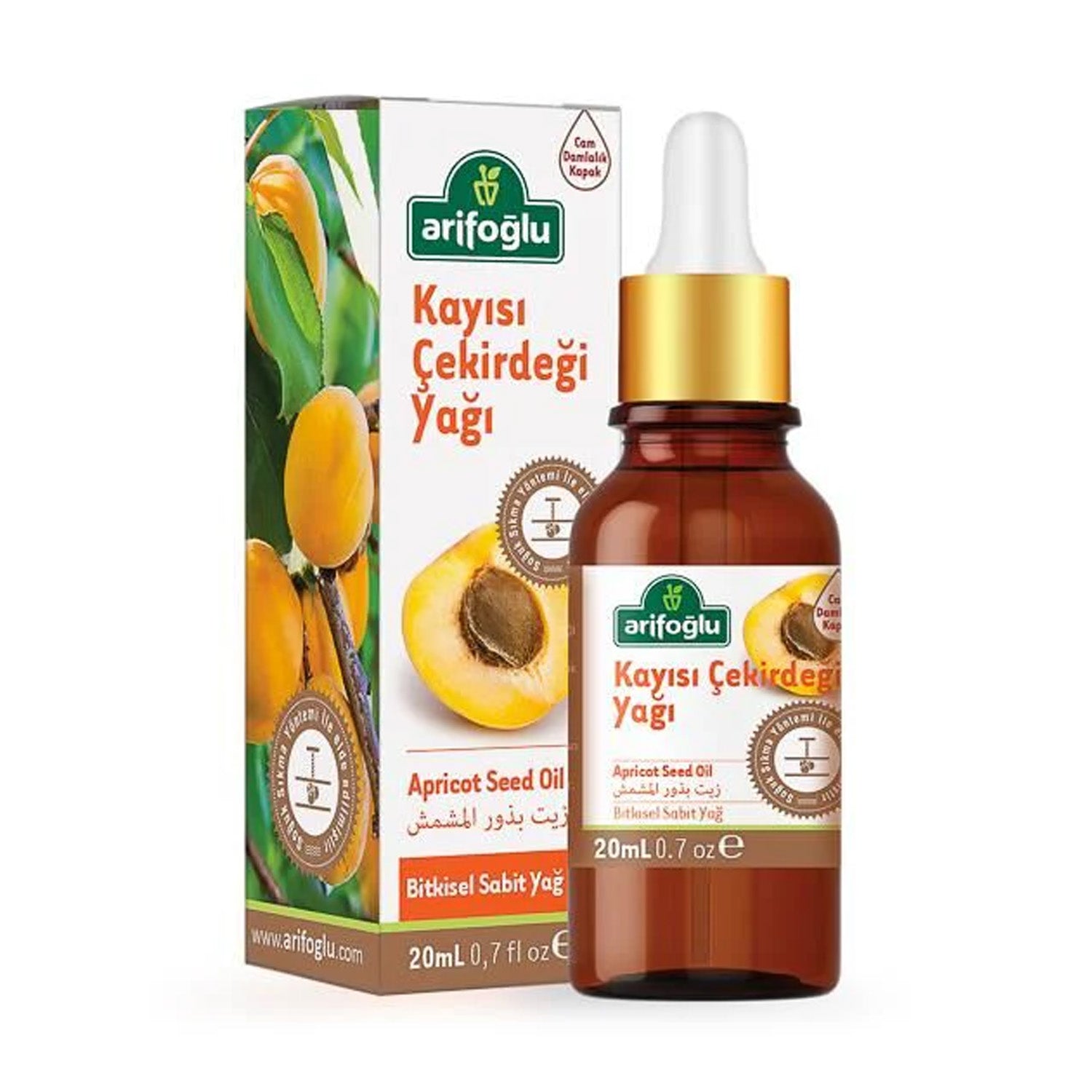 Arifoglu Kayısı Çekirdeği Yağı 20Cc